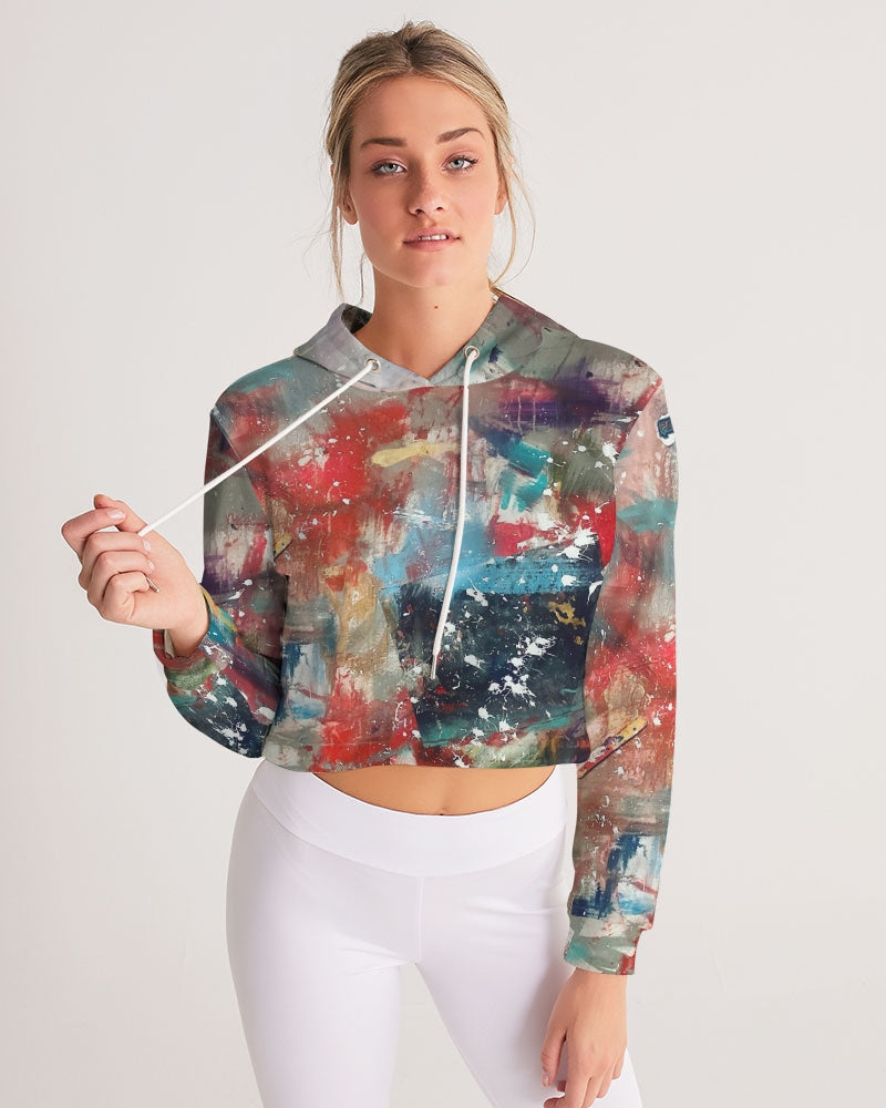 Entitled Women's Cropped Hoodie